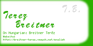 terez breitner business card